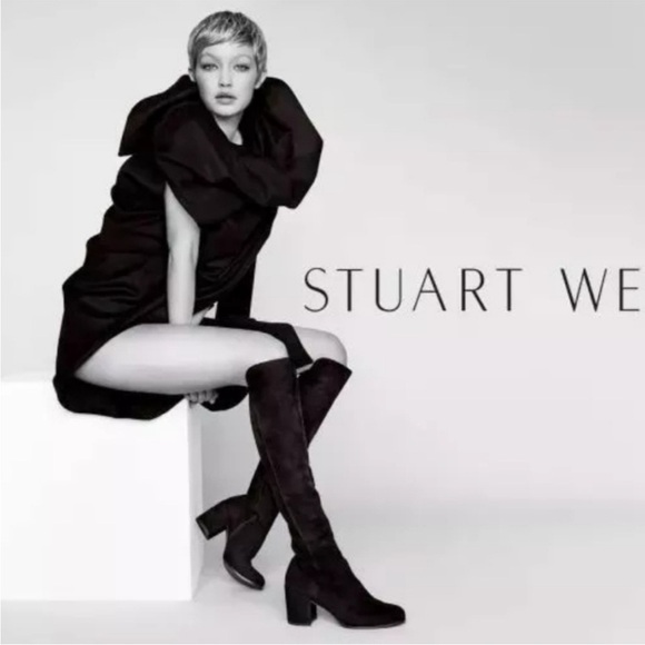 Stuart Weitzman Lowjack Velvet Block
Heel Boot Black Over the Knee Sz 8.5 - Picture 1 of 14